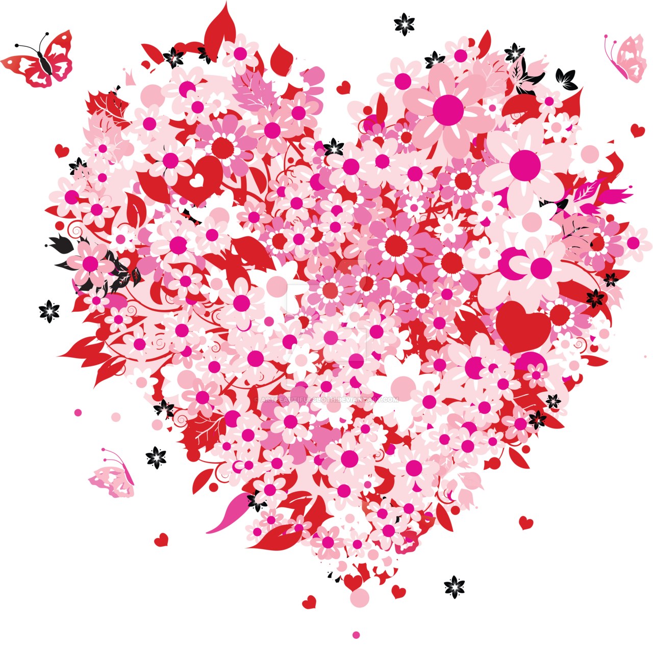 floral_pink_heart_by_artbeautifulcloth-d8xn3pu